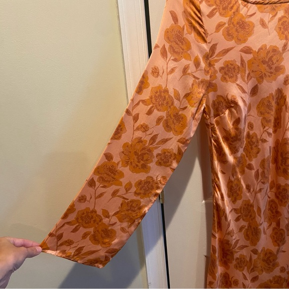 Jen's Pirate Booty Dress Womens Small Boho Chic Long Sleeve Mini Floral Festival - Picture 6 of 15